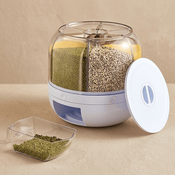 Dispensador Organizador 360° –  MultiGrãos Pro